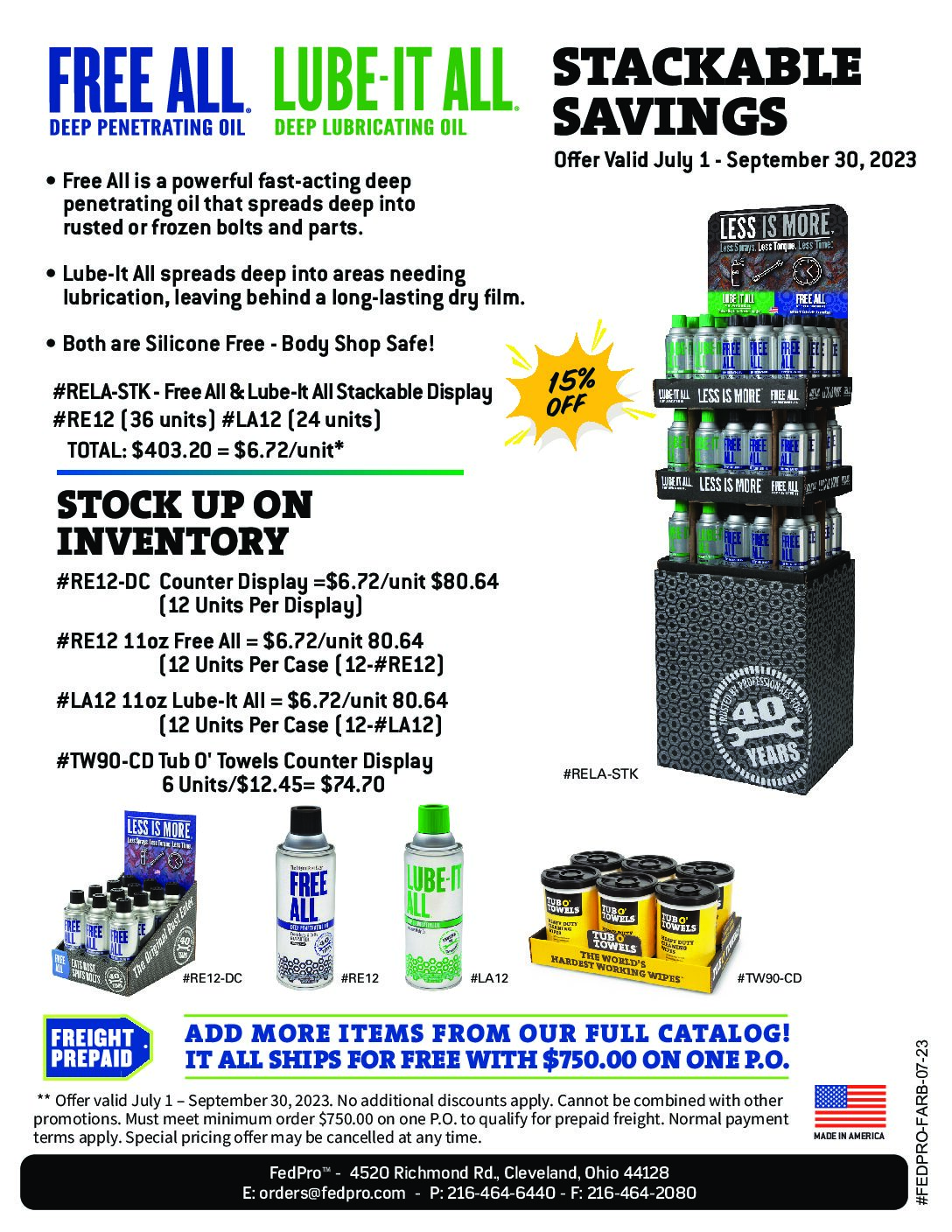 FedPro 2023 Q3 Promos